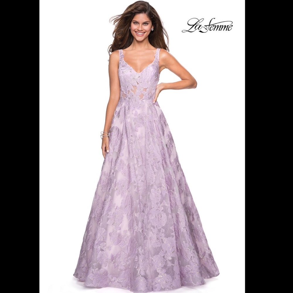 Lavender gown- worn once for wedding!